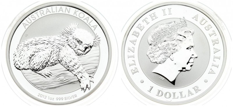 Australia 1 Dollar 2012 Australian Koala. Averse: 4th portrait of Queen Elizabet...