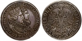 Austria 2 Thaler (1626) Leopold V of Tirol (1626-1632) Hall; undated (1626). Averse: Crowned conjoined busts of Leopold and Claudia de Medici in elabo...
