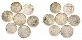 Czechoslovakia 10-100 Korun 1928-1948. Silver. Lot of 6 Coins