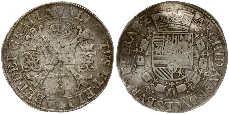 Spanish Netherlands BRABANT 1 Patagon (1612-21) Antwerp. Albert & Isabella (1612...