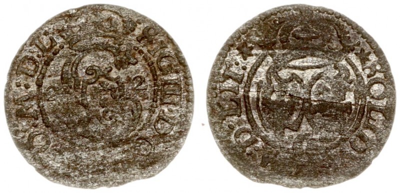 Lithuania 1 Solidus 1622 Vilnius. Sigismund III Vasa (1587-1632). Averse: Monogr...