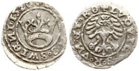 Poland 1/2 Grosz 1520 Silesia the city of Swidnica - Ludwik Jagiellonczyk (1516-1526); the king of Bohemia and Hungary; city grosz 1520. Silver. Fbg. ...
