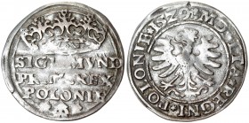 Poland 1 Grosz 1529 Krakow. Sigismund I the Old(1506–1548). Averse Lettering: SIGISMVND PRIM*REX POLONIE. Reverse Lettering: MONETA REGNI POLONIE 15Z9...