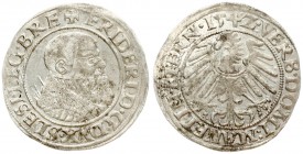 Poland 1 Grosz 1542 Liegnitz-Brieg. Friedrich II(1488-1547). Averse: Bust facing right; surrounding legend between circles. Reverse: Silesian eagle in...