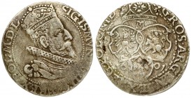 Poland 6 Groszy 1601M Malbork. Sigismund III Vasa (1587-1632). Averse: Crowned bust right. Reverse: Value and armorials above legend and date. Silver....