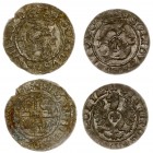 Poland 1 Solidus 1613 & 1626. Sigismund III Vaza(1587–1632). Silver. 1613-(Kop. 694); 1626-(Kop.726). Lot of 2 Coins