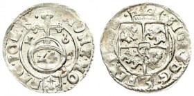 Poland 1/24 Thaler 1616 Krakow. Sigismund III Vasa (1587-1632). Averse: Crowned shield. Reverse: 24 within orb dividing date. Silver. Gorecki K.16.2.a...