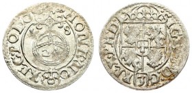 Poland 1/24 Thaler 1618 Bydgoszcz. Sigismund III Vasa (1587-1632). Averse: Crowned shield. Reverse: 24 within orb dividing date. Silver. Gorecki B.18....