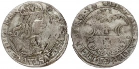 Poland ELBING 6 Groszy 1658 Charles X(1655–1660). Averse: Crowned bust of Charles X right in inner circle. Reverse: Value above Elbing arms in inner c...