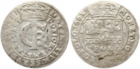 Poland 1 Gulden (Tymf) 1663 AT. John II Casimir Vasa (1649–1668). Averse: Crowned monogram. Reverse: Crowned shield; XXX GRO on shield. (Reverse: REG....
