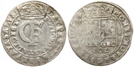 Poland 1 Gulden (Tymf) 1664 AT. John II Casimir Vasa (1649–1668). Averse: Crowned monogram. Reverse: Crowned shield; XXX GRO on shield. Silver. KM 120...