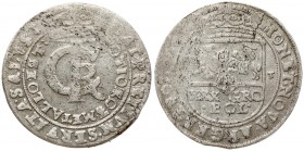 Poland 1 Gulden (Tymf) 166? AT. John II Casimir Vasa (1649–1668). Averse: Crowned monogram. Reverse: Crowned shield; XXX GRO on shield.(there are two ...