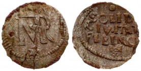 Poland 1 Solidus ND (1669–1673) Elblag. Michal Korybut (1669–1673). Averse: Crowned MR monogram. Reverse: Written value. Silver. Kop. 7141 (R2) RARE...