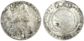 Poland 18 Groszy-Tymf 1753 T Lipsk. August III(1733-1763). Averse: Crowned bust of August III; right. Reverse: Crowned round 4-fold arms within sprigs...