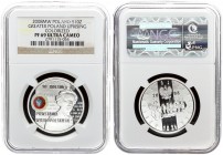 Poland 10 Zlotych 2008 90th Anniversary of the Greater Poland Uprising. Averse: Eagle at top Commander riding horse followed by soldiers. Reverse: Ros...