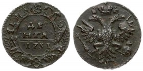 Russia 1 Denga 1731 Anna Ioannovna (1730-1740). Averse: Crowned double-headed eagle. Reverse: Value and date in cartouche. Reverse Legend: DENGA. Edge...