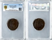 Russia 10 Kopecks 1779 КМ Siberia. Catherine II (1762-1796). Averse: Crowned monogram within wreath. Reverse: Value date within crowned oval shield wi...