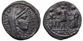 62 aC. Gens Aemilia. Roma. Denario. RSC.10. Ag. EBC+. Est.170.