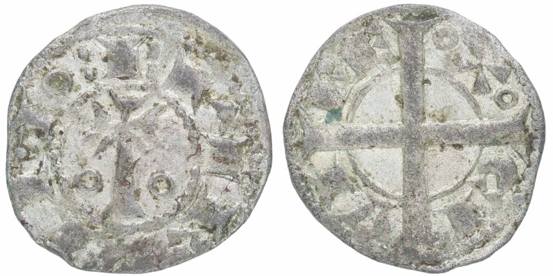 1164​​​​-1196. Alfonso II de Aragón, I de Barcelona. Barcelona. Diner. Cruz sobr...