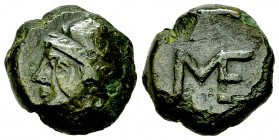 Messana (?) AE Dichalkon 

 Messana or uncertain mercenaries in Sicily / Bruttium . AE13 (3.60 g), c. mid 4th Century BC.
Obv. Head of Hephaistos w...