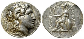Lysimachos AR Tetradrachm, Lampsakos mint 

Kings of Thrace. Lysimachos (305-281 BC). AR Tetradrachm (27-30 mm, 16.89 g), Lampsakos mint, c. 297-281...