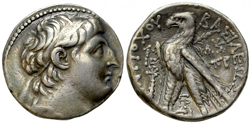 Antiochos VII Euergetes AR Tetradrachm 

 Seleukid Kings of Syria. Antiochos V...