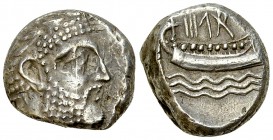 Arados AR Stater, c. 348/7-339/8 BC 

 Phoenicia, Arados. AR Stater (17-19 mm, 10.35 g), c. 348/7-339/8 BC. Dated Year 13 (335/4 BC).
Obv. Laureate...