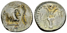 Himyarites, AR light denarius 

 Arabia Felix, Himyarites. AR Light Denarius (17 mm, 2.86 gm), c. 1st century BC.
Obv. Diademed male head right; sy...