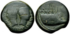 Octavianus AE Dupondius, Vienne 

 Octavianus, with Divus Iulius Caesar . AE Dupondius (28-30 mm, 18.62 g), Vienne (Colonia Iulia Viennensis), Gaul....