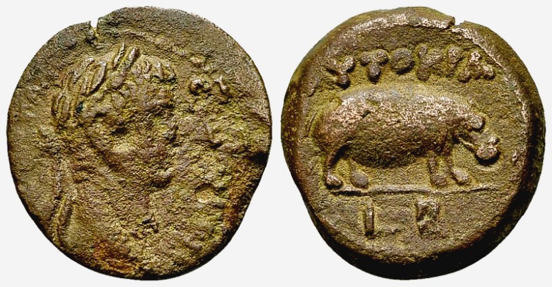 Claudius AE Diobol, Alexandria 

 Claudius (41-54 AD). AE Diobol (20 mm, 4.69 ...