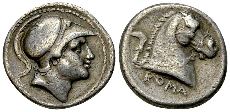 Anonymous AR Didrachm, c. 241-235 BC 

 The Roman Republic. Anonymous. AR Didr...