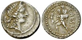 Iulius Caesar AR Denarius, Aeneas reverse 

 Iulius Caesar (+ 44 BC). AR Denarius (18 mm, 3.77 g), uncertain Asia Minor mint, 48-47 BC.
Obv. Diadem...