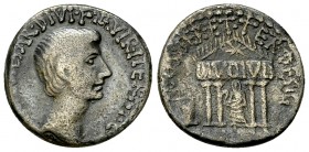 Octavianus AR Denarius, c. 36 BC 

 C. Caesar Octavianus. AR Denarius (17 mm, 3.60 g), mint moving with Octavian c. 36 BC.
Obv. IMP·CAESAR·DIVI·F·I...