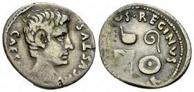 Augustus AR Denarius, 

 Augustus (27 BC–14 AD). AR Denarius (17-19 mm, 3.57 g). Rome, 13 BC. C. Antistius Reginus.
Obv. CAESAR AVGVSTVS, Bare head...