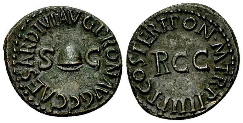 Caligula AE Quadrans 

 Caligula (37-41 AD). AE Quadrans (18-19 mm, 3.42 g), R...