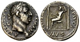 Vitellius AR Denarius, Jupiter Maximus Capitolinus reverse 

 Vitellius (AD 69). AR Denarius (17 mm, 3.35 g), Lugdunum, c. March-July AD 69.
Obv. A...
