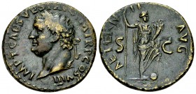 Titus AE As, Aternitas reverse 

 Titus (79-81 AD). AE As (26-27 mm, 9.29 g), Rome, 80-81 AD.
Obv. IMP T CAES VESP AVG P M TR P COS VIII, Laureate ...
