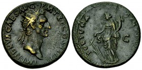Nerva AE As, Fortuna reverse 

 Nerva (96-98 AD). AE Dupondius (27-28 mm, 12.96 g), Rome, 96 AD.
Obv. IMP NERVA CAES AVG P M TR P COS II P P, radia...