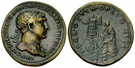 Traian AE Dupondius, Dacia reverse 

 Traianus (98-117 AD). AE Dupondius (28-29 mm, 12.51 g), Rome, 103-111 AD.
Obv. IMP CAES NERVAE TRAIANO AVG GE...