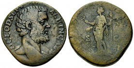 Clodius Albinus AE Sestertius, Felicitas reverse 

 Clodius Albinus (193-195 AD). AE Sestertius (30 mm, 24.38 g), Roma (Rome), c. 194-195 AD.
Obv: ...