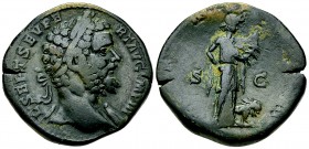 Septimius Severus AE Sestertius, Africa reverse 

 Septimius Severus (193-211 AD). AE Sestertius (30-32 mm, 26.42 g), Rome, 194.
Obv. L SEPT SEV PE...