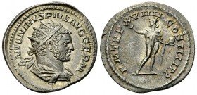 Caracalla AR Antoninianus, Sol reverse 

 Caracalla (197-217 AD). AR Antoninianus (22-24 mm, 4.26 g), Rome, 216 AD.
Obv. ANTONINVS PIVS AVG GERM, r...