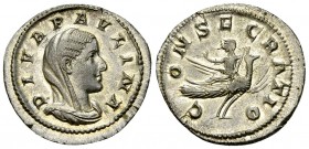 Diva Paulina AR Denarius, FDC 

Maximinus I Thrax (235-238 AD) for Diva Paulina . AR Denarius (20 mm, 2.86 g), Rome.
Obv. DIVA PAVLINA, Veiled and ...
