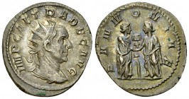 Traianus Decius AR Antoninianus, Milan mint 

 Traianus Decius (249-251 AD). AR Antoninianus (22-23 mm, 3.94 g), Milan.
Obv. IMP CAE TRA DEC AVG, R...