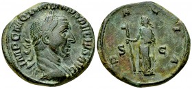 Traianus Decius AE Sestertius, Dacia reverse 

 Traianus Decius (249-251 AD). AE Sestertius (28-30 mm, 21.84 g), Rome.
Obv. IMP C M Q TRAIANVS DECI...