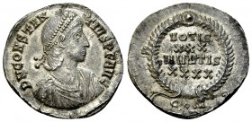 Constantius II AR heavy siliqua, Constantinopolis 

 Constantius II. (337-361 AD). AR Heavy Siliqua (20-21 mm, 3.47 g). Constantinopolis, 351-355 AD...