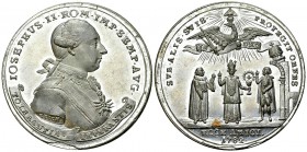 Joseph II. Zinnmedaille 1782, FDC 

Römisch-deutsches Reich. Joseph II. (1765-1790). Zinnmedaille mit Kupferstift 1782 (44 mm, 28.33 g). Auf die dur...