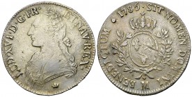 Louis XVI AR Ecu 1785 M, Toulouse 

France, Royaume. Louis XVI (1774-1793). AR Ecu 1785 M (42 mm, 28.88 g), Toulouse.
Gad. 356.

Stries d'adjusta...