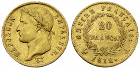 Napoléon I AV 20 Francs 1812 A, Paris 

France. Napoléon I Empereur . AV 20 Francs 1812 A (6.42 g), Paris.
KM 695.1.

TTB.