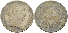 Napoléon I AR 5 Francs 1815 A, Centjours 

France. Napoléon I (1804-1814, 1815). 5 Francs 1815 A (24.71 g), Paris. Période des Centjours.
Dav. 85; ...